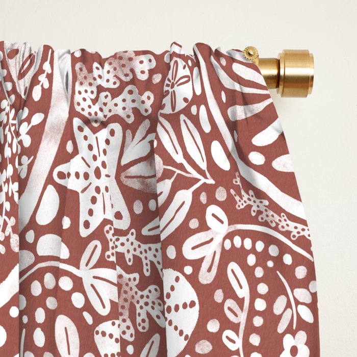 Underwater Paisley Elegance Window Curtain Gallery Image 2