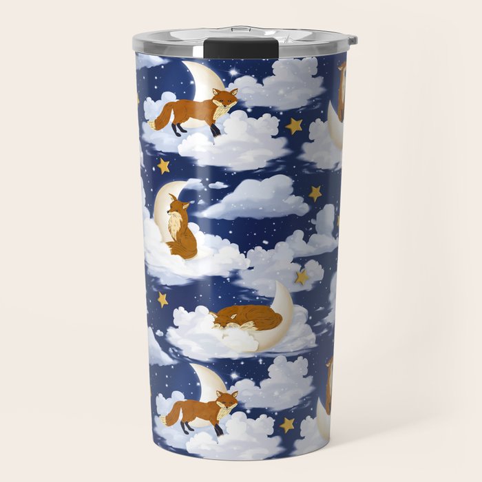 Enchanted Fox Moons Travel Mug Gallery Image 1