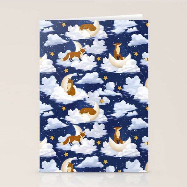 Enchanted Fox Moons Stationery Card Gallery Image 2