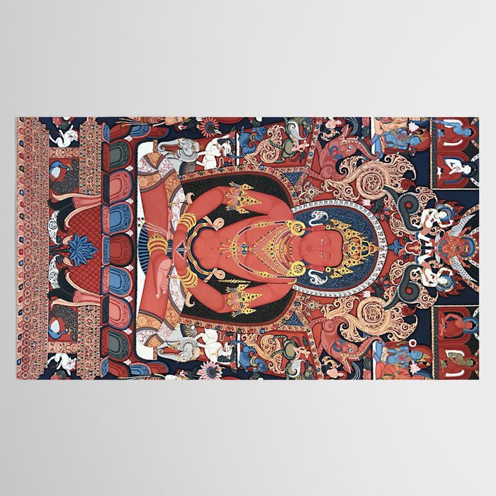 Amitabha Buddha Tibetan Buddhist Thangka Tablecloth Gallery Image 2