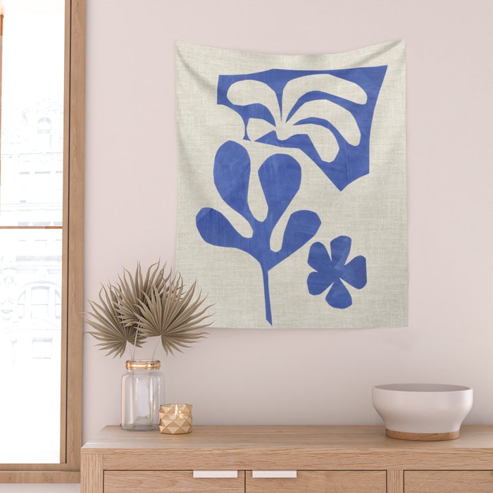 Periwinkle Bloom  Wall Tapestry Gallery Image 2