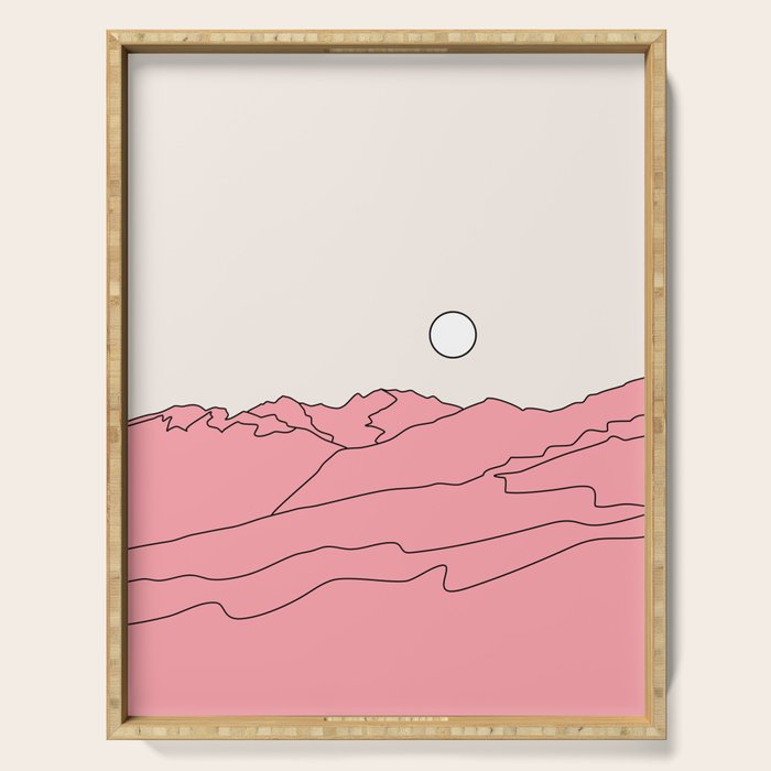 Abstract Landscape 28F Serving Tray Gallery Image 1