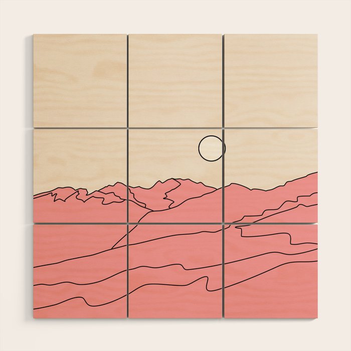 Abstract Landscape 28F Wood Wall Art Gallery Image 1
