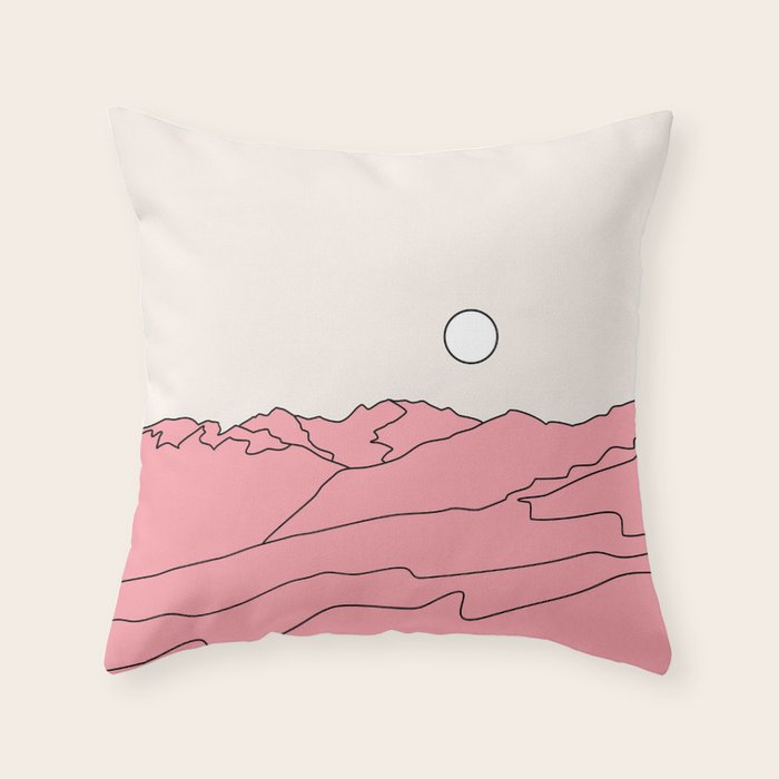 Abstract Landscape 28F Throw Pillow Gallery Image 6