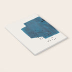 Burnt Orange Jewel Teal Blue Mid Century Modern Funky Colorful Shapes Patterns by Ejaaz Haniff Notebook Gallery Image 3