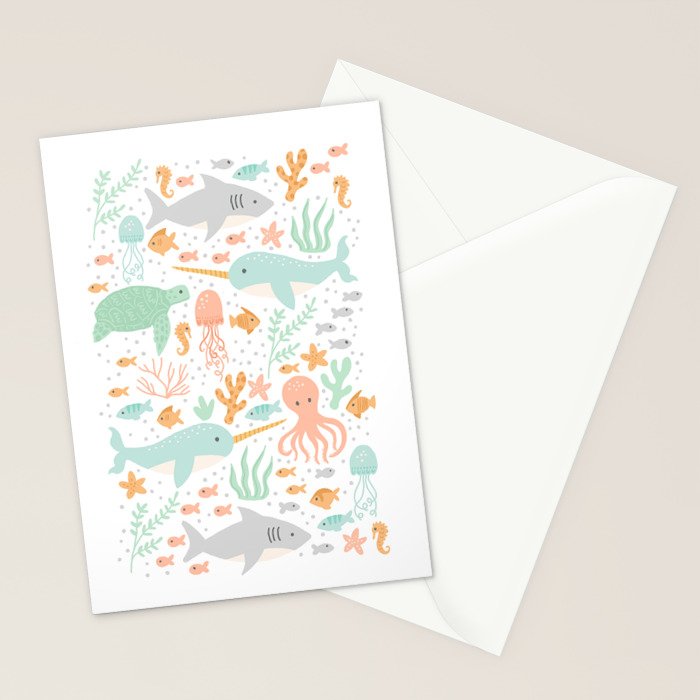 Under the Sea Stationery Card Gallery Image 2