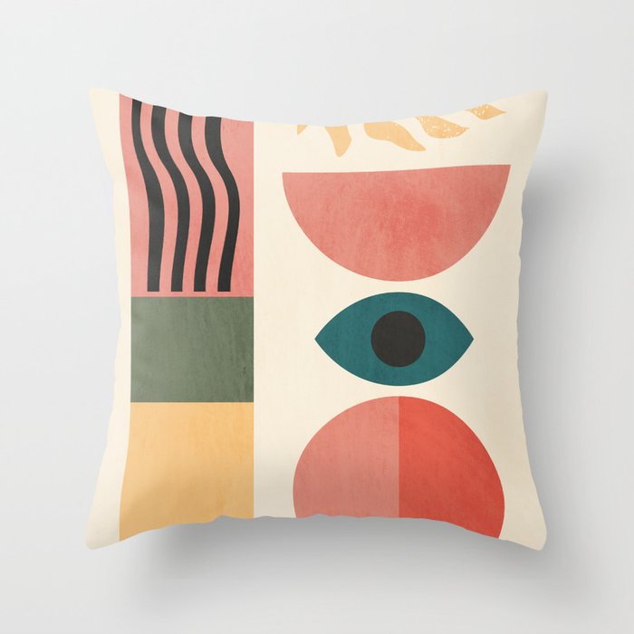 Geometric Shapes 253 Throw Pillow Gallery Image 6