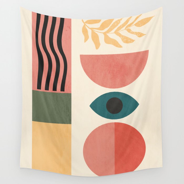 Geometric Shapes 253 Wall Tapestry Gallery Image 1