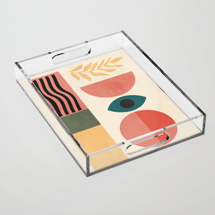 Geometric Shapes 253 Acrylic Tray Gallery Image 1