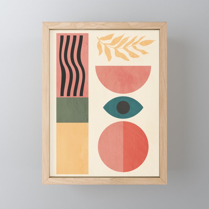 Geometric Shapes 253 Mini Art Print Gallery Image 1
