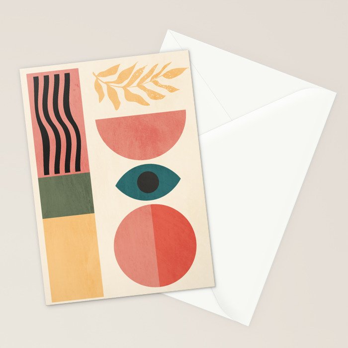 Geometric Shapes 253 Stationery Card Gallery Image 2