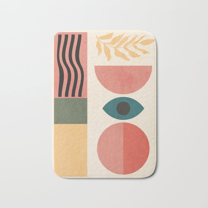 Geometric Shapes 253 Bath Mat Gallery Image 1