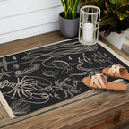 Minimal Sea Life 1 Outdoor Rug Gallery Image 2