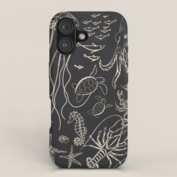 Minimal Sea Life 1 iPhone Case Gallery Image 1
