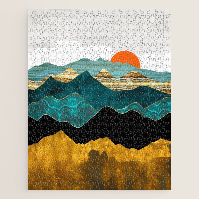 Turquoise Vista Jigsaw Puzzle Gallery Image 1