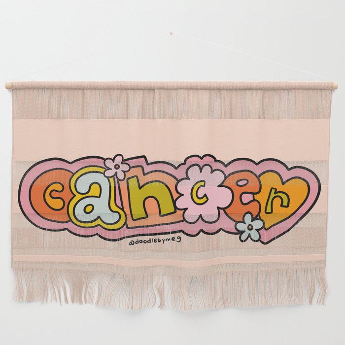 Cancer Zodiac Doodle Letters Wall Hanging Gallery Image 1