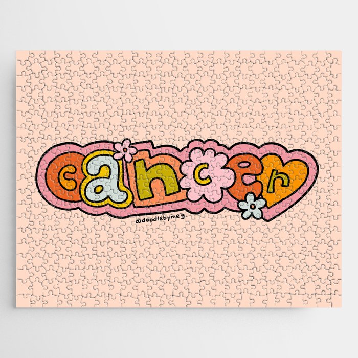 Cancer Zodiac Doodle Letters Jigsaw Puzzle Gallery Image 1