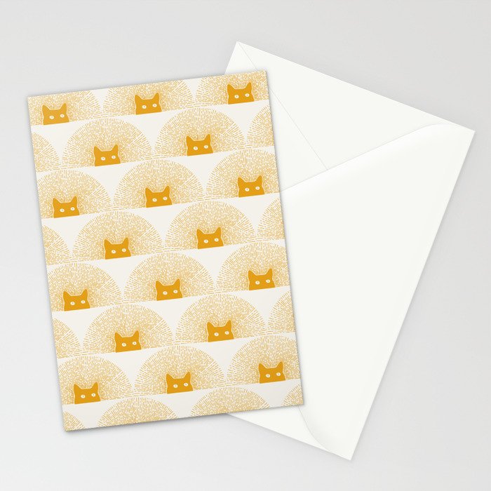 Good Meowning Pattern Stationery Card Gallery Image 2