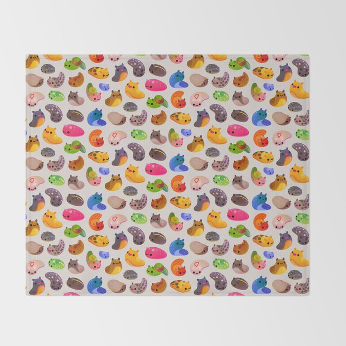 Land slug - bright Throw Blanket Gallery Image 2