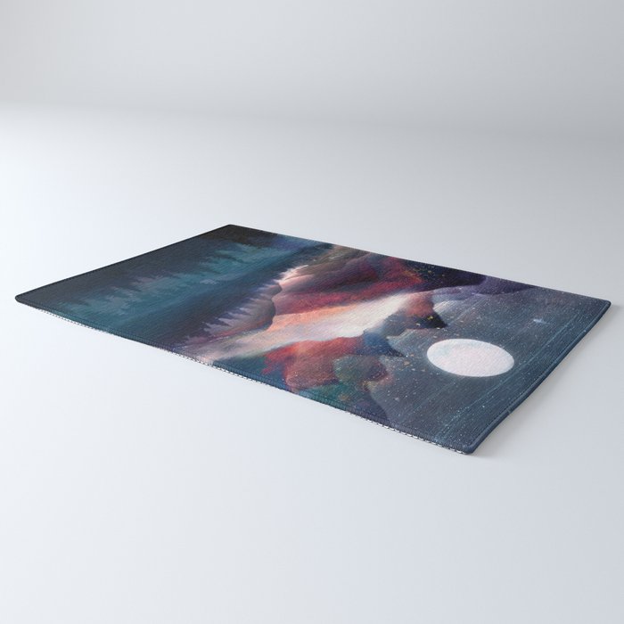 Mountain Lake Under the Stars Rug Gallery Image 3