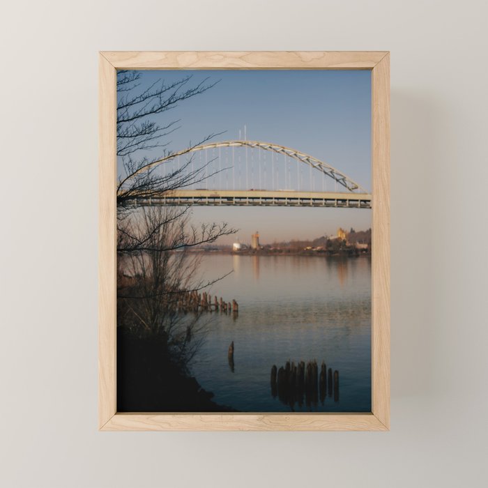 Fremont Bridge Portland Mini Art Print Gallery Image 1