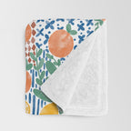 Mediterranean Fusion Citrus Throw Blanket Gallery Image 3