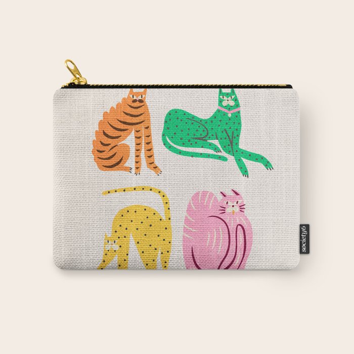 Pop Cats: Modern Collage Pop Art Carry All Pouch Gallery Image 1