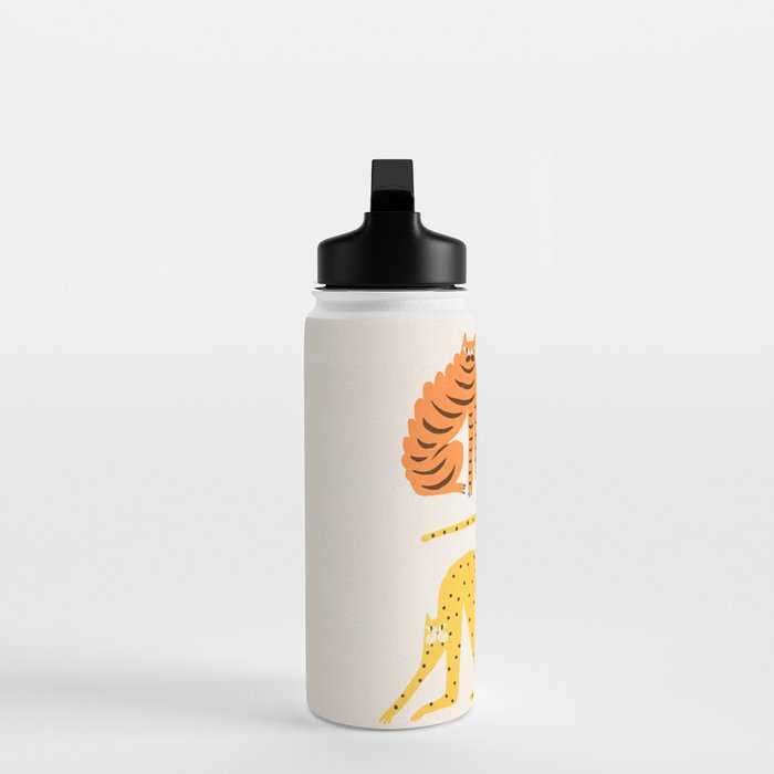Pop Cats: Modern Collage Pop Art Water Bottle Gallery Image 3