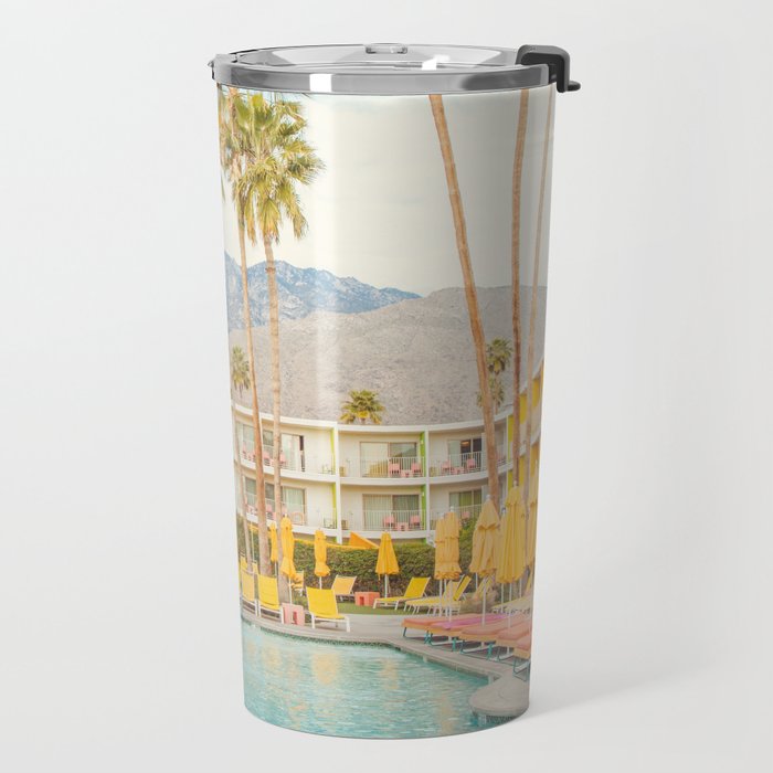 Palm Springs Motel Pool Travel Mug Gallery Image 2