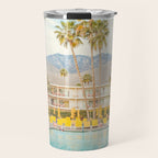 Palm Springs Motel Pool Travel Mug Gallery Image 1