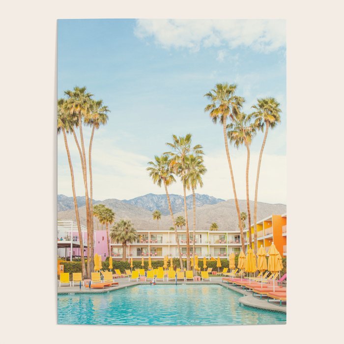 Palm Springs Motel Pool Poster