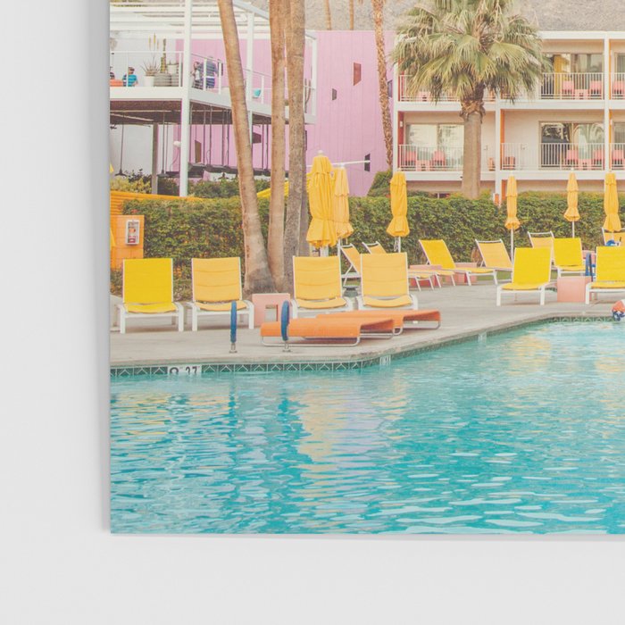 Palm Springs Motel Pool Poster – Society6
