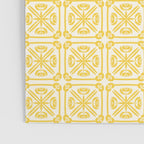 Nouveau Spanish Tile Pattern in Yellow and Cream Poster Gallery Image 3