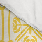 Nouveau Spanish Tile Pattern in Yellow and Cream Comforter Gallery Image 4