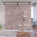 Blush Faces Wall Mural Gallery Image 1