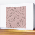 Blush Faces Wall Mural Gallery Image 2