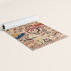 Heriz Azerbaijan Northwest Persian Silk Animal Rug Print Yoga Mat Gallery Image 2
