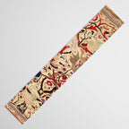 Heriz Azerbaijan Northwest Persian Silk Animal Rug Print Table Runner Gallery Image 3