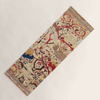 Heriz Azerbaijan Northwest Persian Silk Animal Rug Print Yoga Mat Gallery Image 1