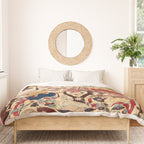 Heriz Azerbaijan Northwest Persian Silk Animal Rug Print Duvet Cover Gallery Image 3