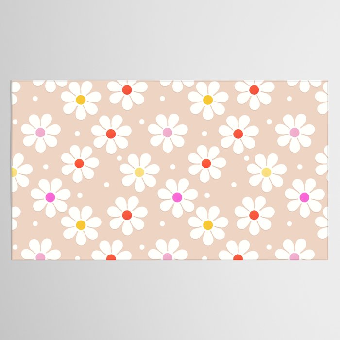 Seventies Daisies Pattern Tablecloth Gallery Image 2
