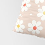 Seventies Daisies Pattern Pillow Sham Gallery Image 4