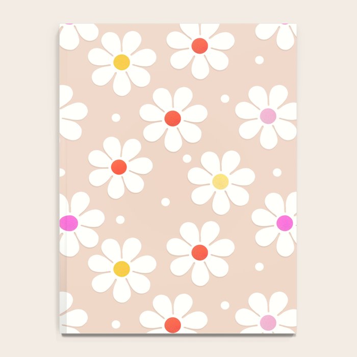 Seventies Daisies Pattern Notebook Gallery Image 4