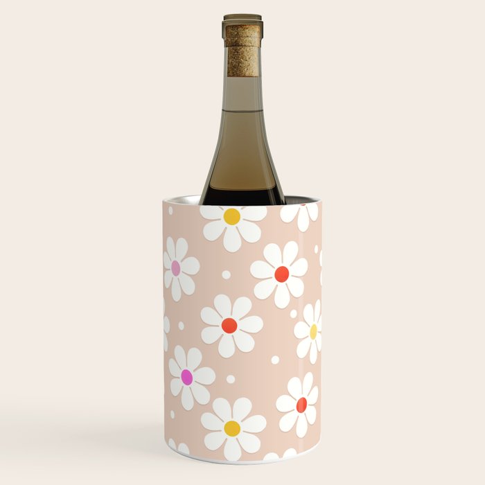 Seventies Daisies Pattern Wine Chiller Gallery Image 2