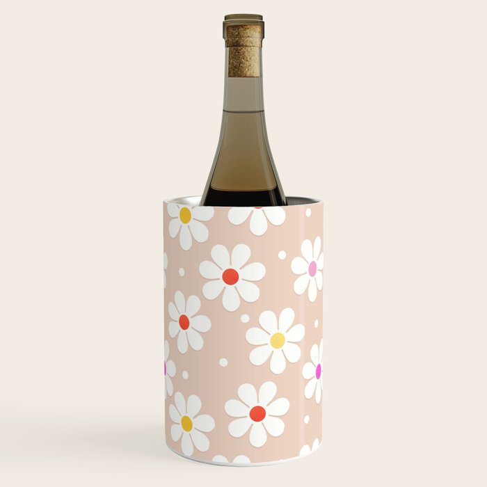 Seventies Daisies Pattern Wine Chiller Gallery Image 3