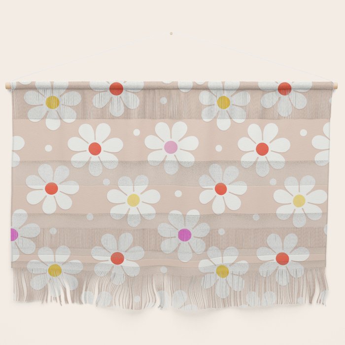 Seventies Daisies Pattern Wall Hanging Gallery Image 1