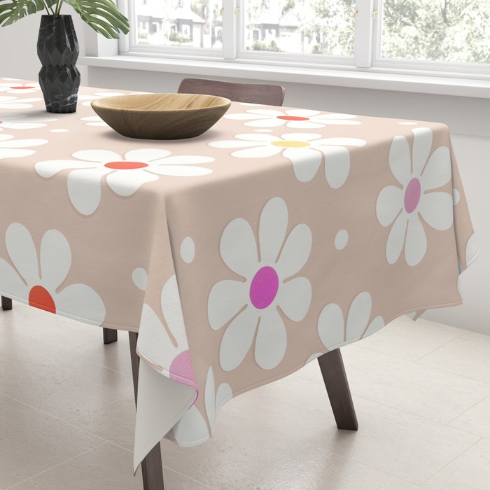 Seventies Daisies Pattern Tablecloth Gallery Image 3