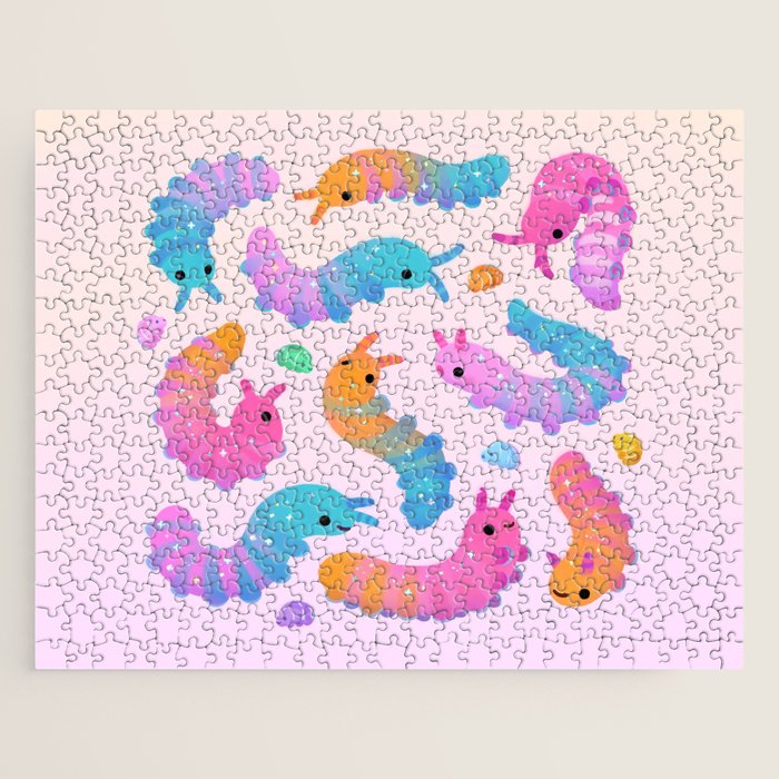 Sour velvet worm and Gummy water bear Jigsaw Puzzle Gallery Image 1