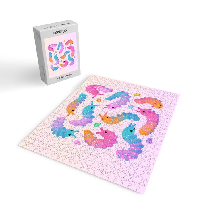 Sour velvet worm and Gummy water bear Jigsaw Puzzle Gallery Image 2