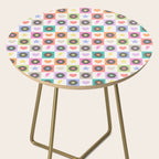 Colorful Checkerboard 80s - Pastel Colors Side Table Gallery Image 2